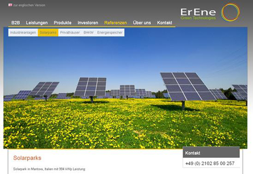 BRANDrot Reference ErEne Solarpark